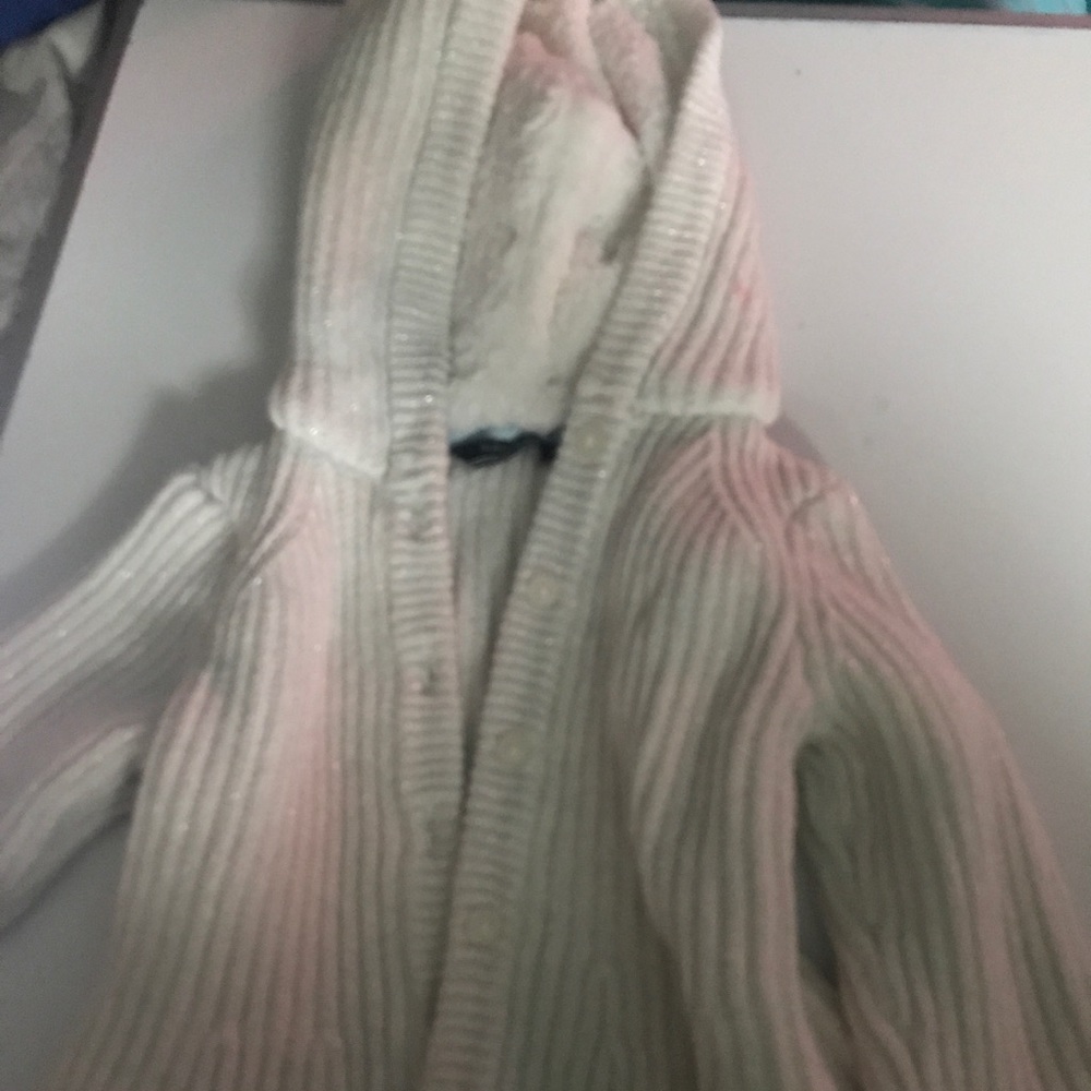 Glittery white Cardigan